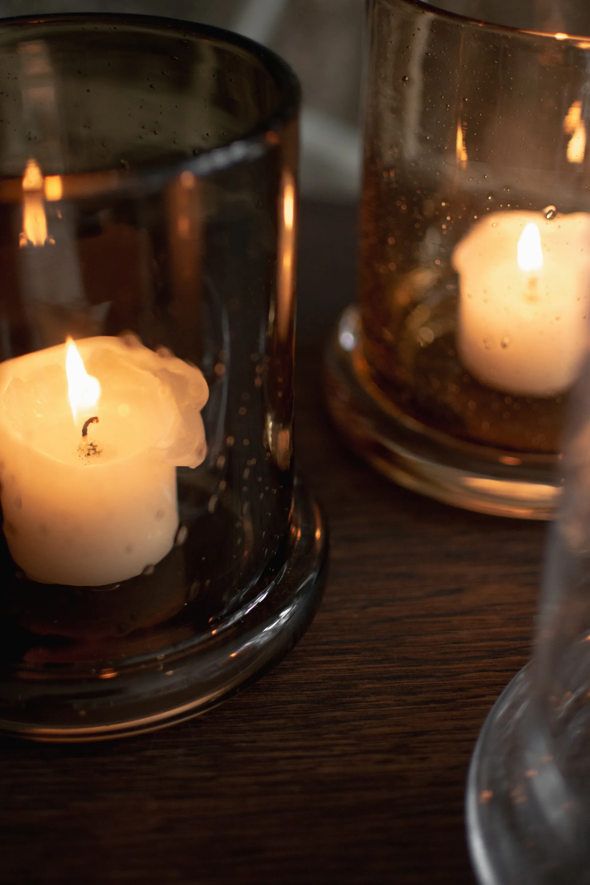 Κηροπήγιο Bubble Ø10 cm, Brown DBKD