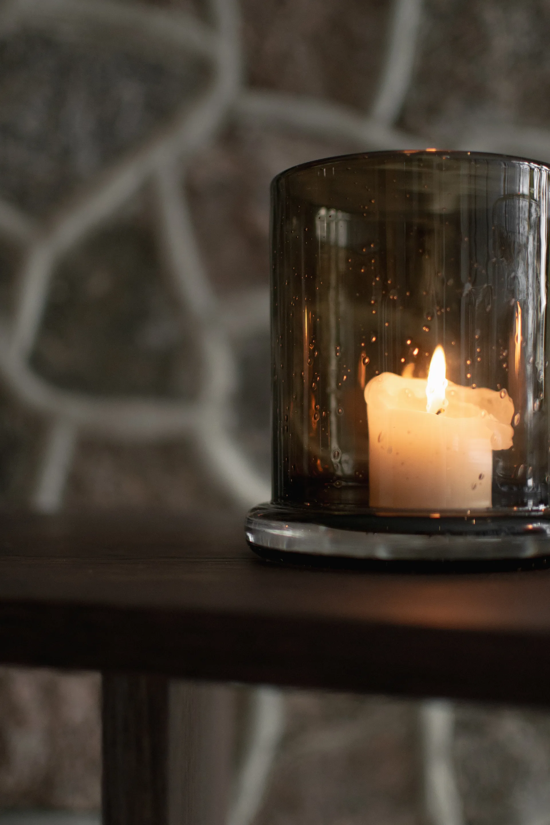 Κηροπήγιο Bubble Ø10 cm, Brown DBKD