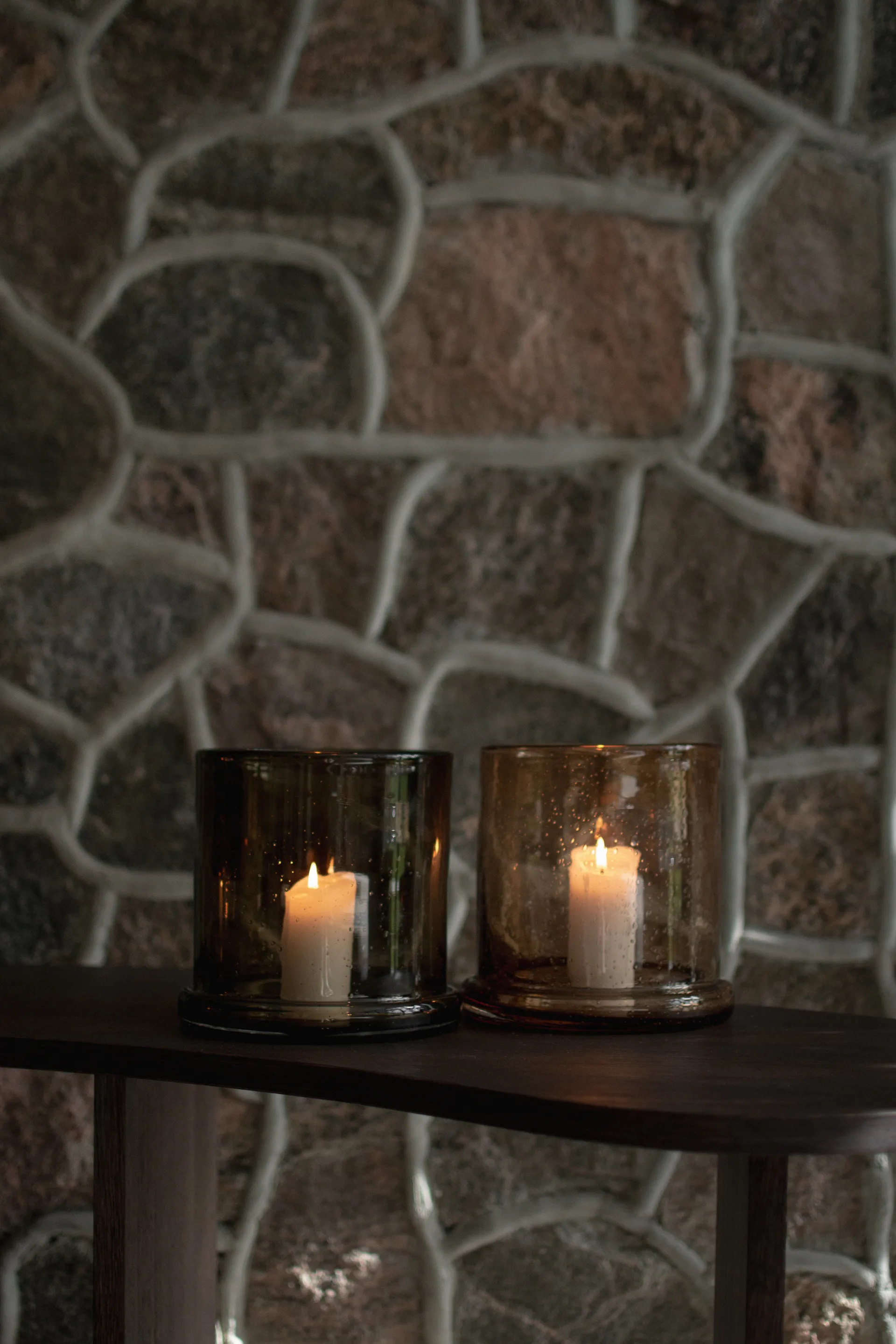 Κηροπήγιο Bubble Ø10 cm, Brown DBKD