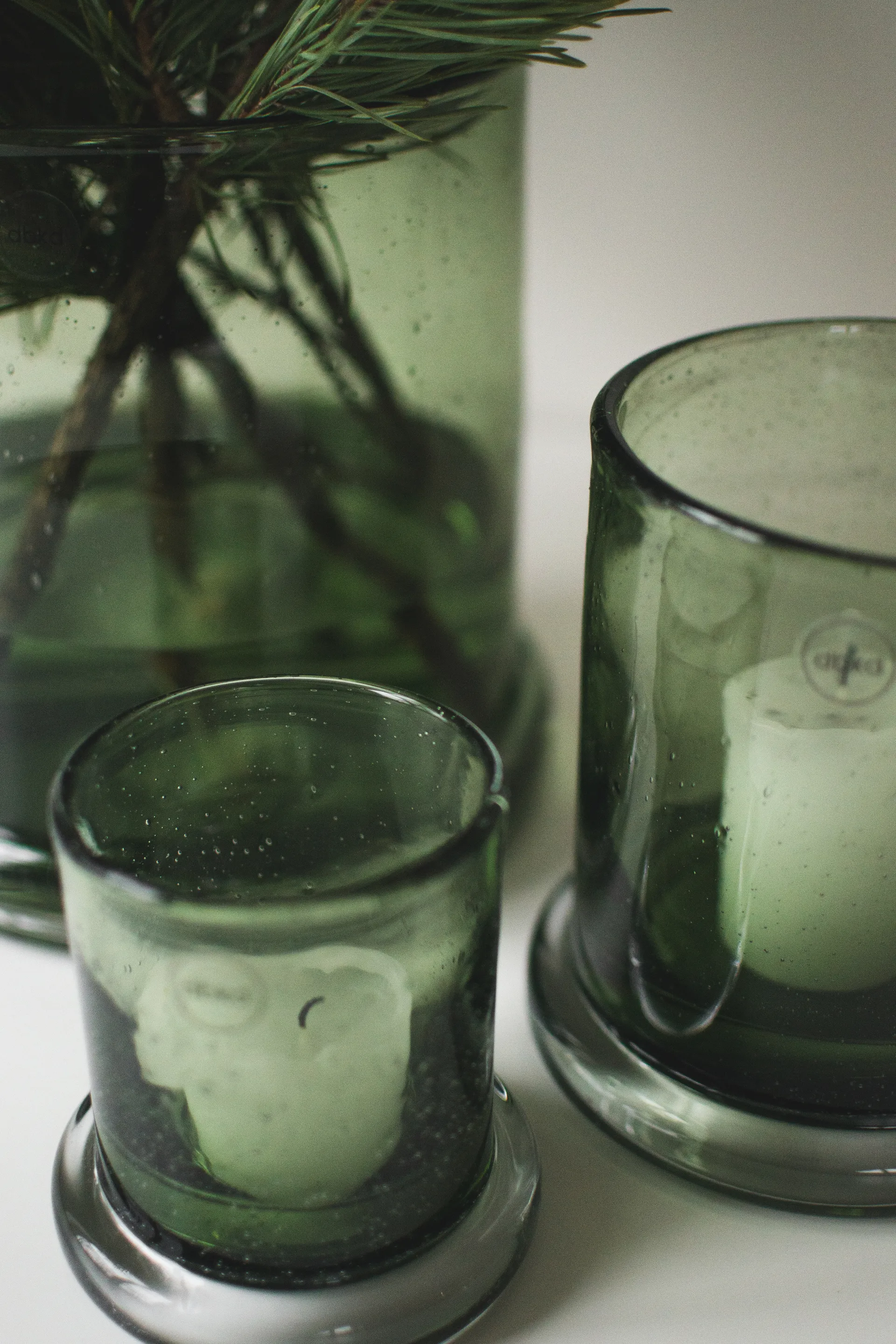 Κηροπήγιο Bubble Ø10 cm, Green DBKD