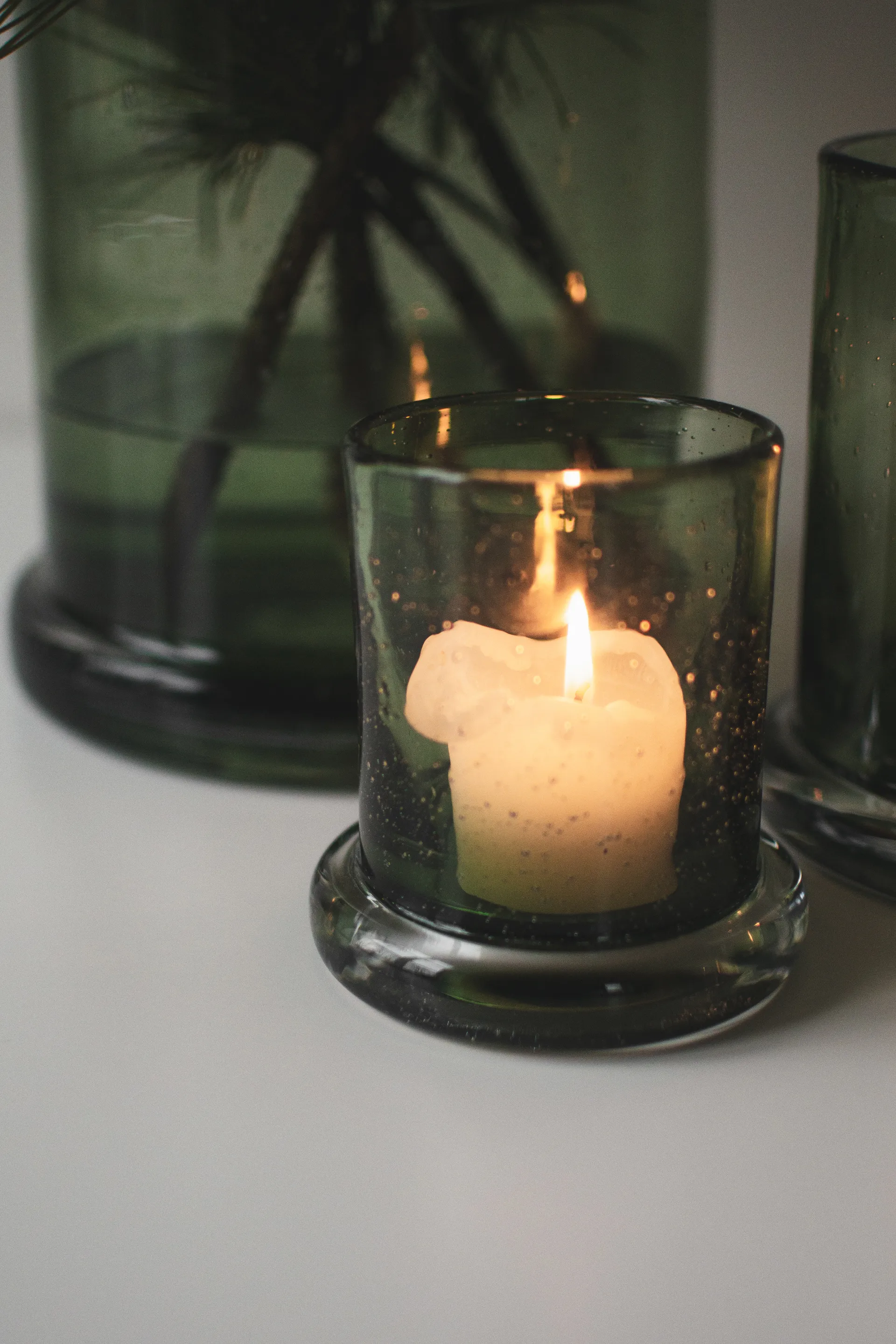 Κηροπήγιο Bubble Ø10 cm, Green DBKD