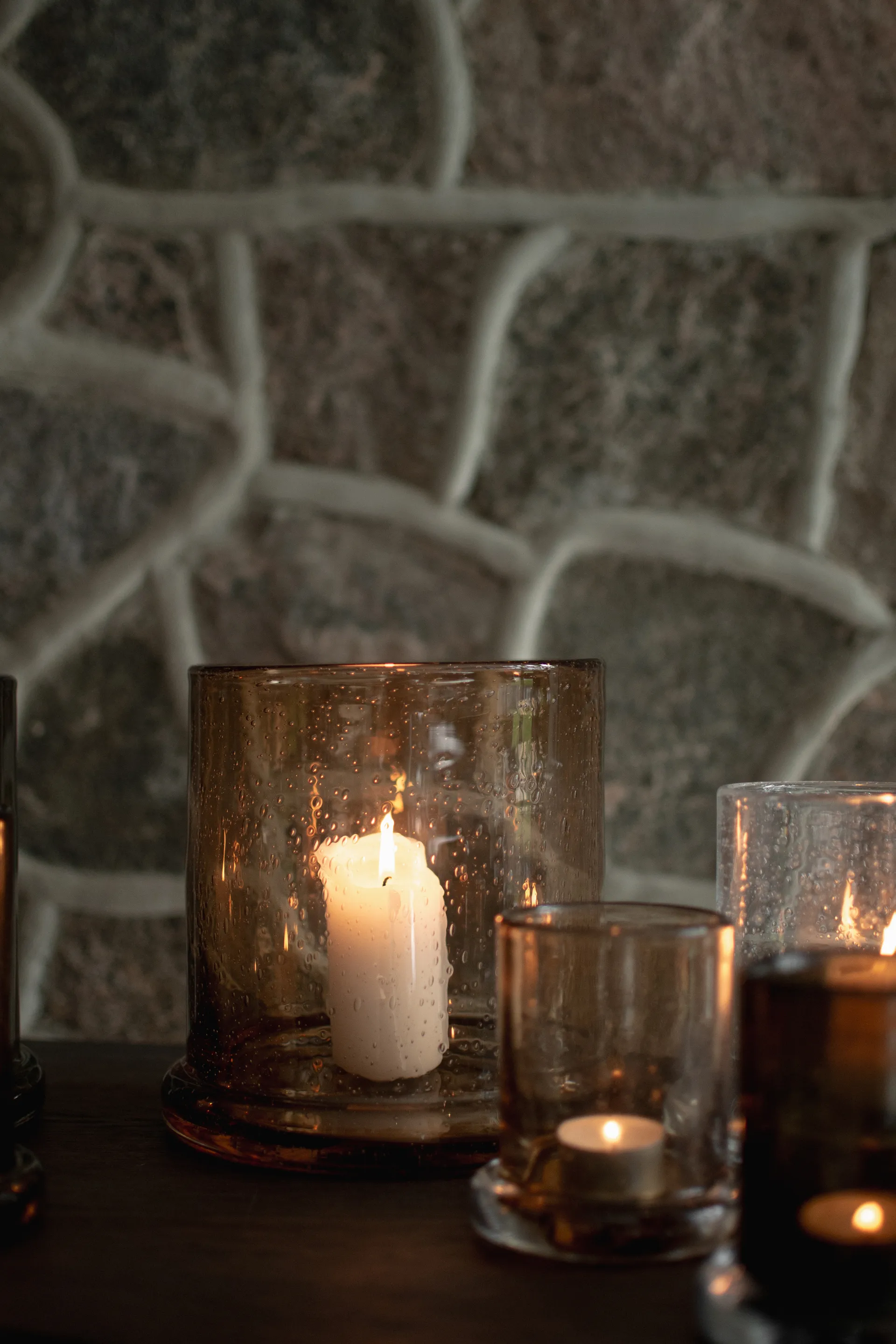 Κηροπήγιο Bubble Ø10 cm, Rust DBKD