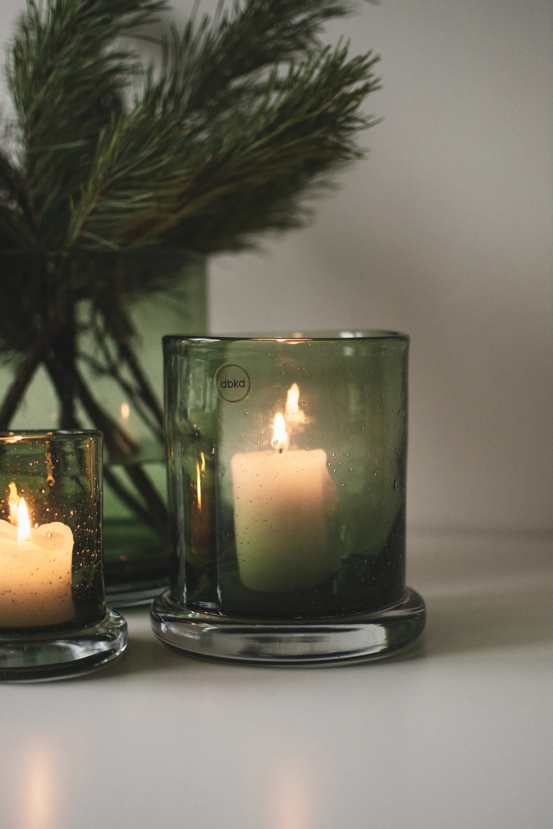 Κηροπήγιο Bubble Ø14 cm, Green DBKD