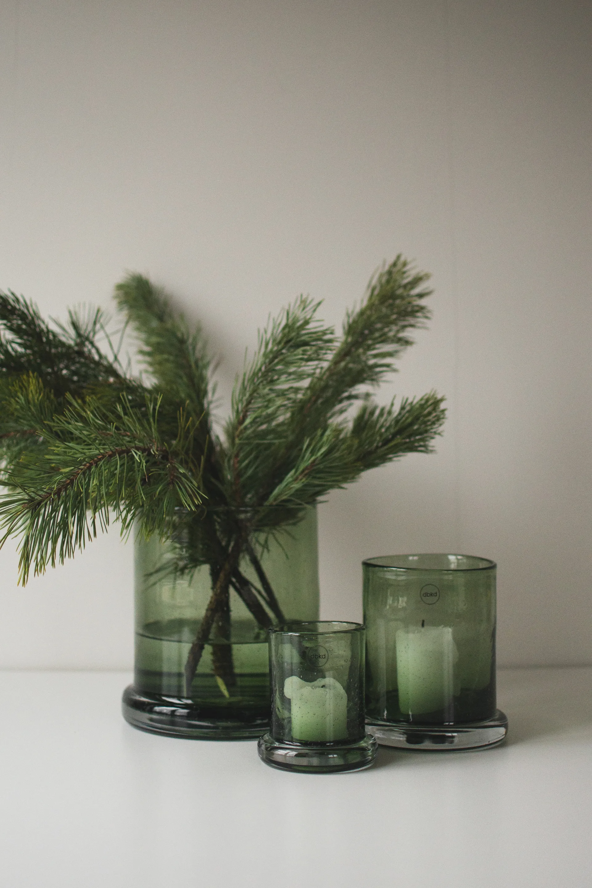 Κηροπήγιο Bubble Ø14 cm, Green DBKD