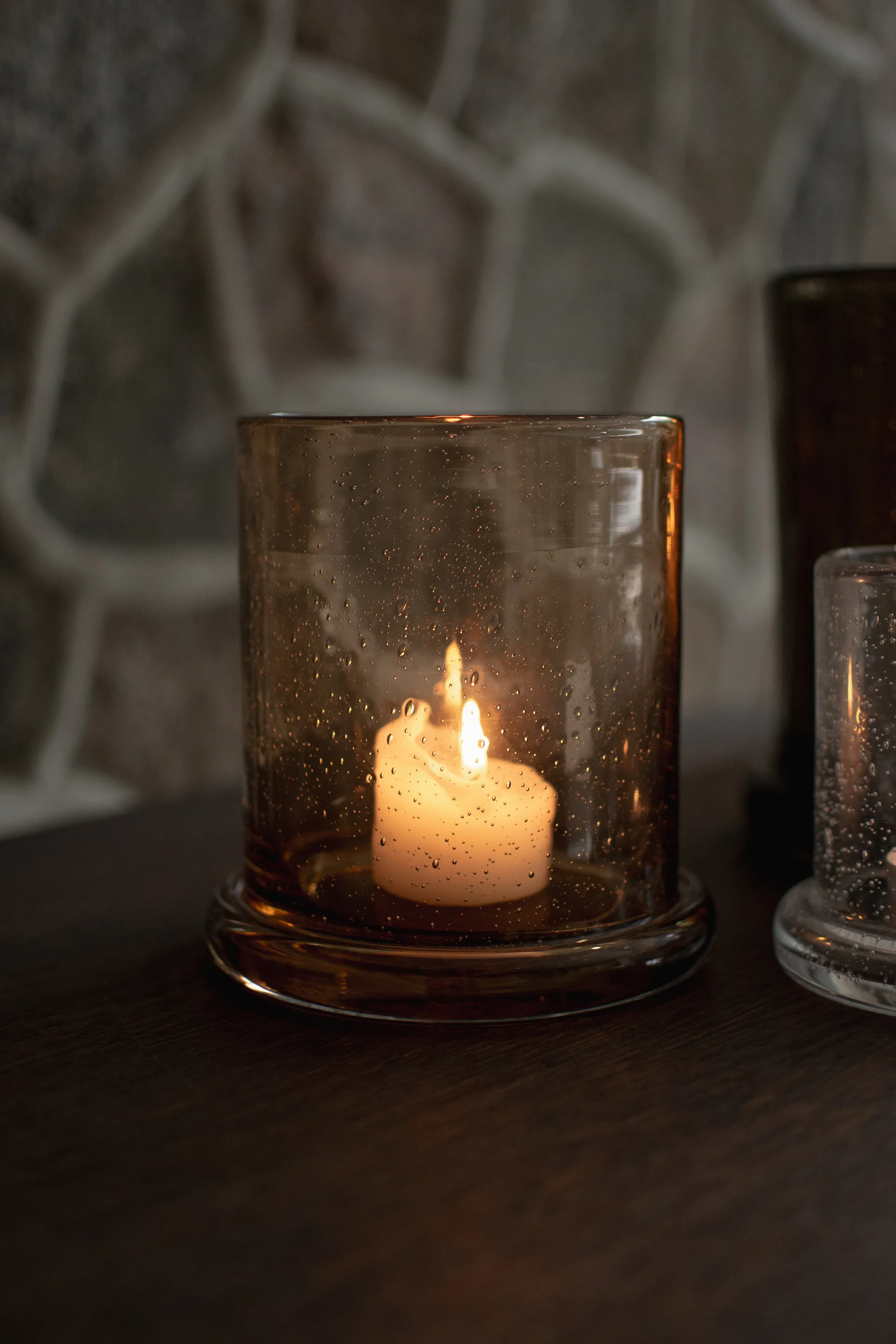 Κηροπήγιο Bubble Ø14 cm, Rust DBKD