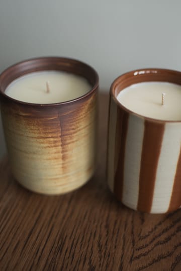 Burn αρωματικό κερί 60 ώρες - Creme-brown - DBKD