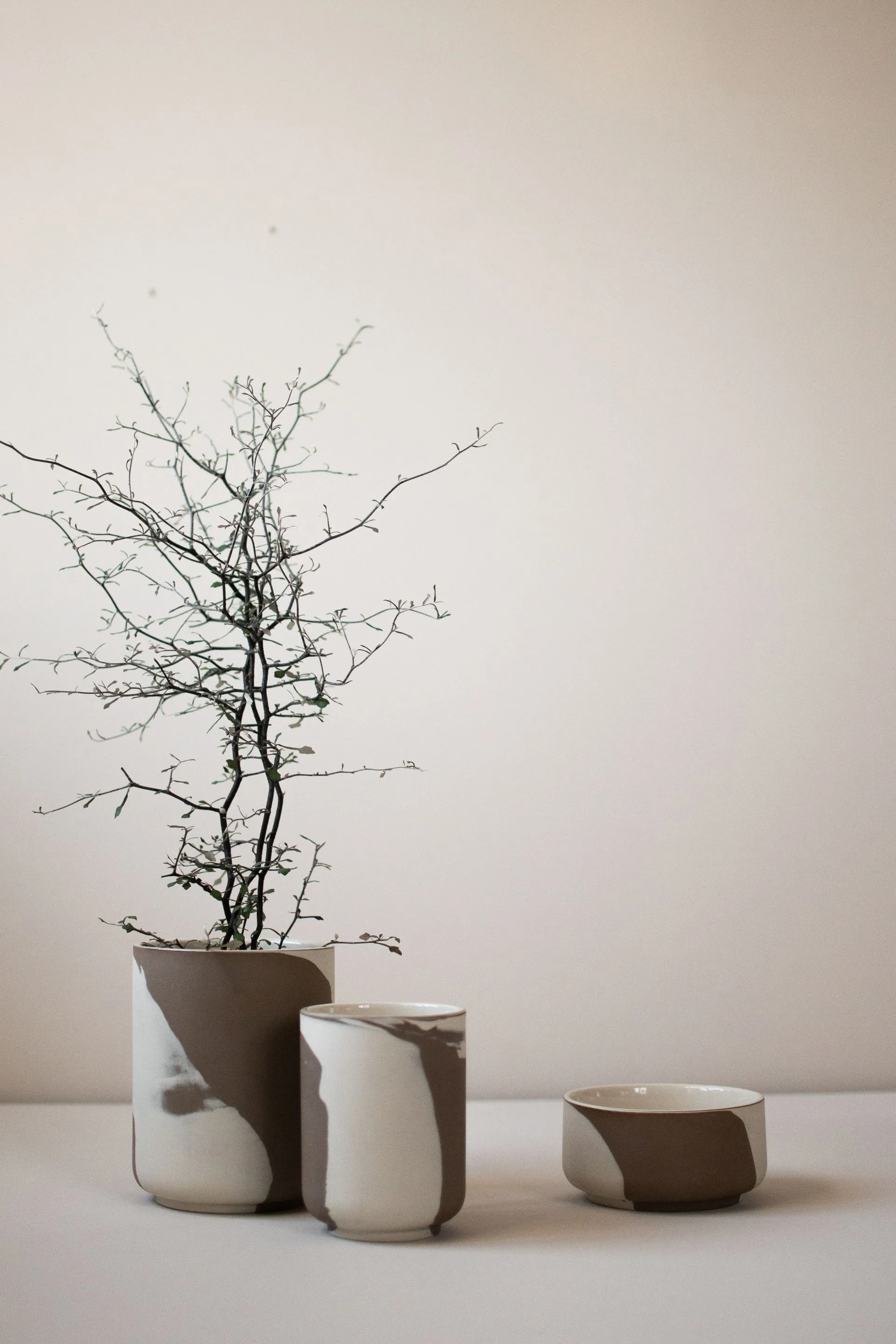 Γλάστρα Calm S, Brown-Beige DBKD