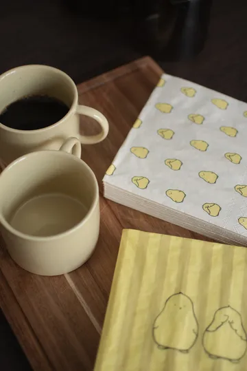 Chubby chicken χαρτοπετσέτα 20-pack - Yellow, 33x33 cm - DBKD