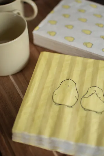 Χαρτοπετσέτα Chubby chicken stripe, συσκευασία 20 τεμαχίων - Creme, 33x33 cm - DBKD