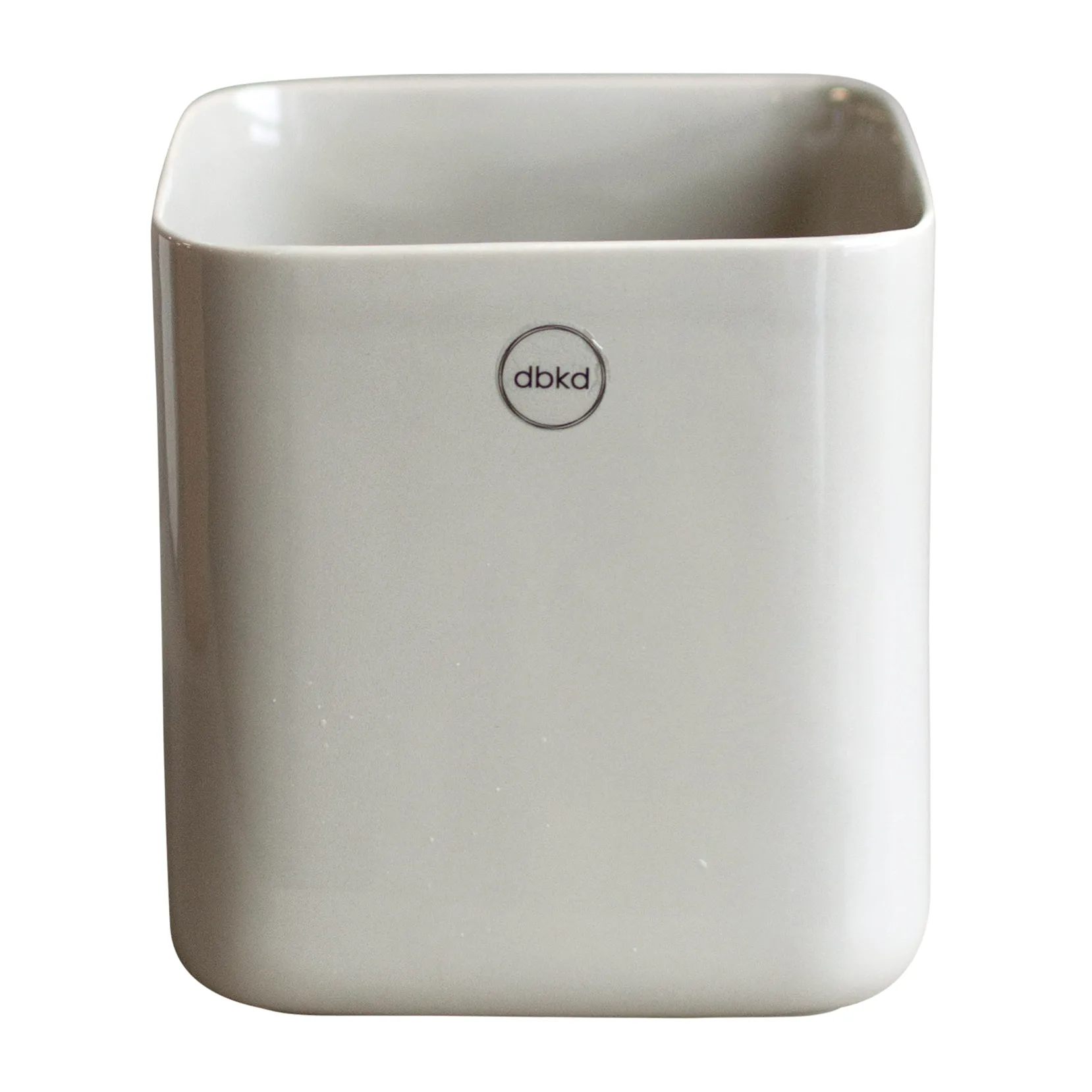 Cube μικρή γλάστρα Ø13 cm, Γυαλιστερό χρώμα του ασπάλακα DBKD