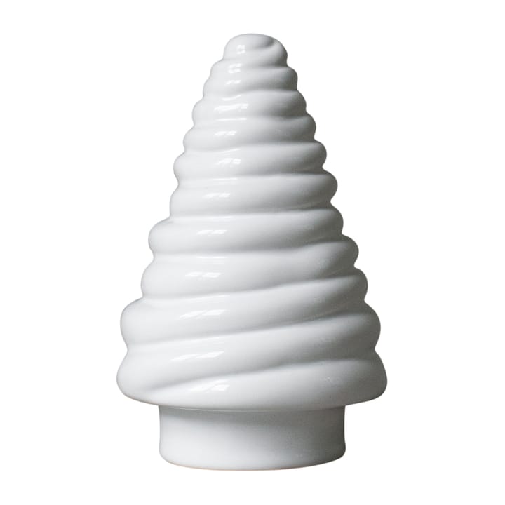Curl tree διακοσμητικό έλατο 13 cm, Shiny white DBKD