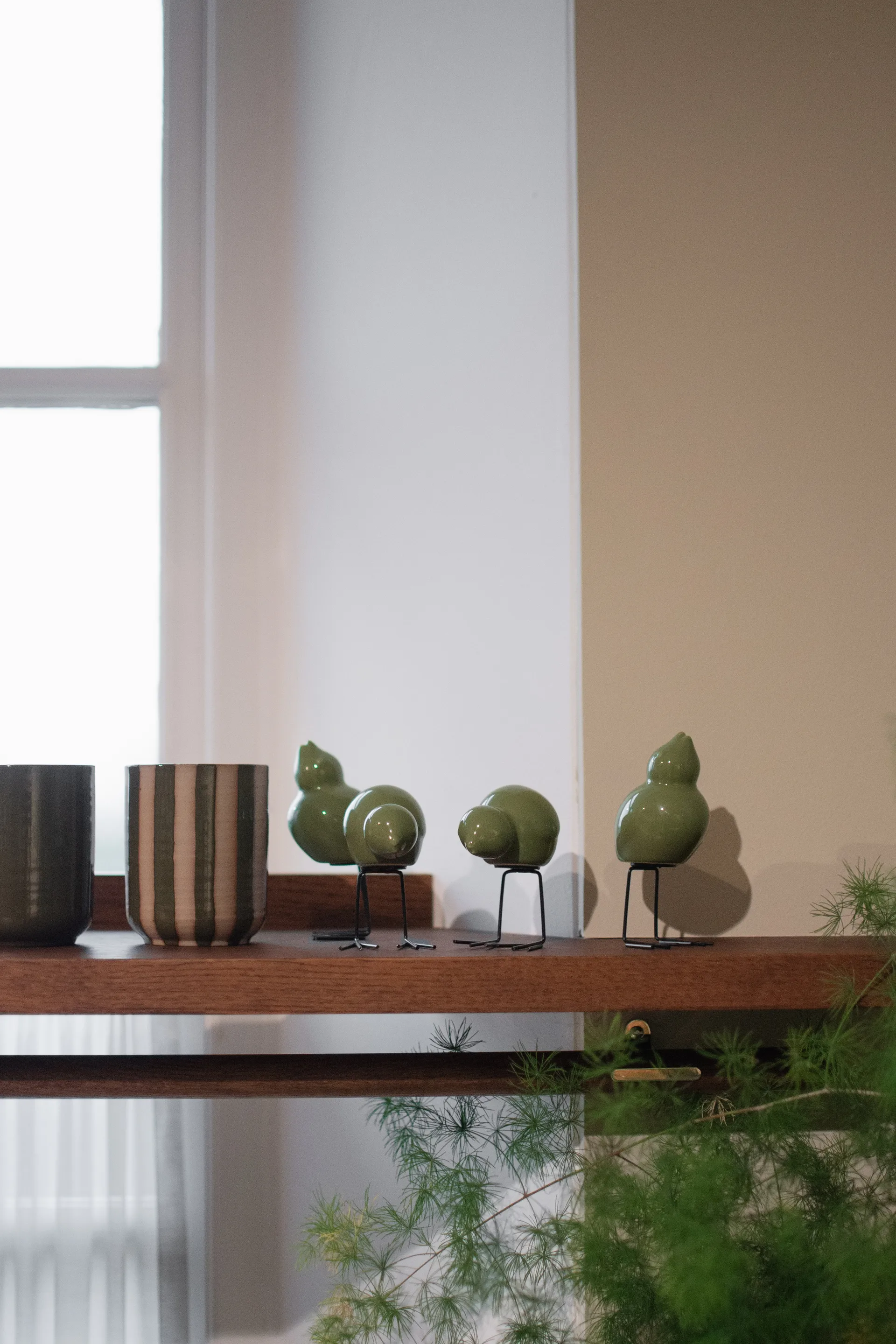 DBKD Swedish Birds πασχαλινή διακόσμηση 2-τεμάχια, Shiny green DBKD