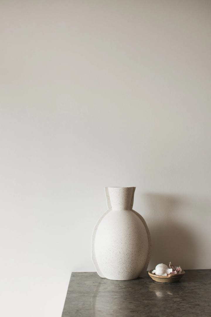 Βάζο Edge H30 cm, Creme dot DBKD