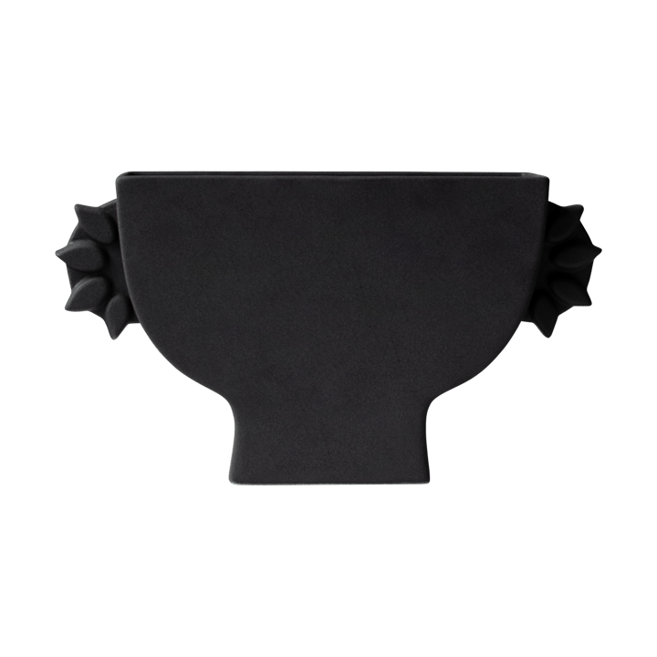 Flat βάζο 16 cm - Black - DBKD
