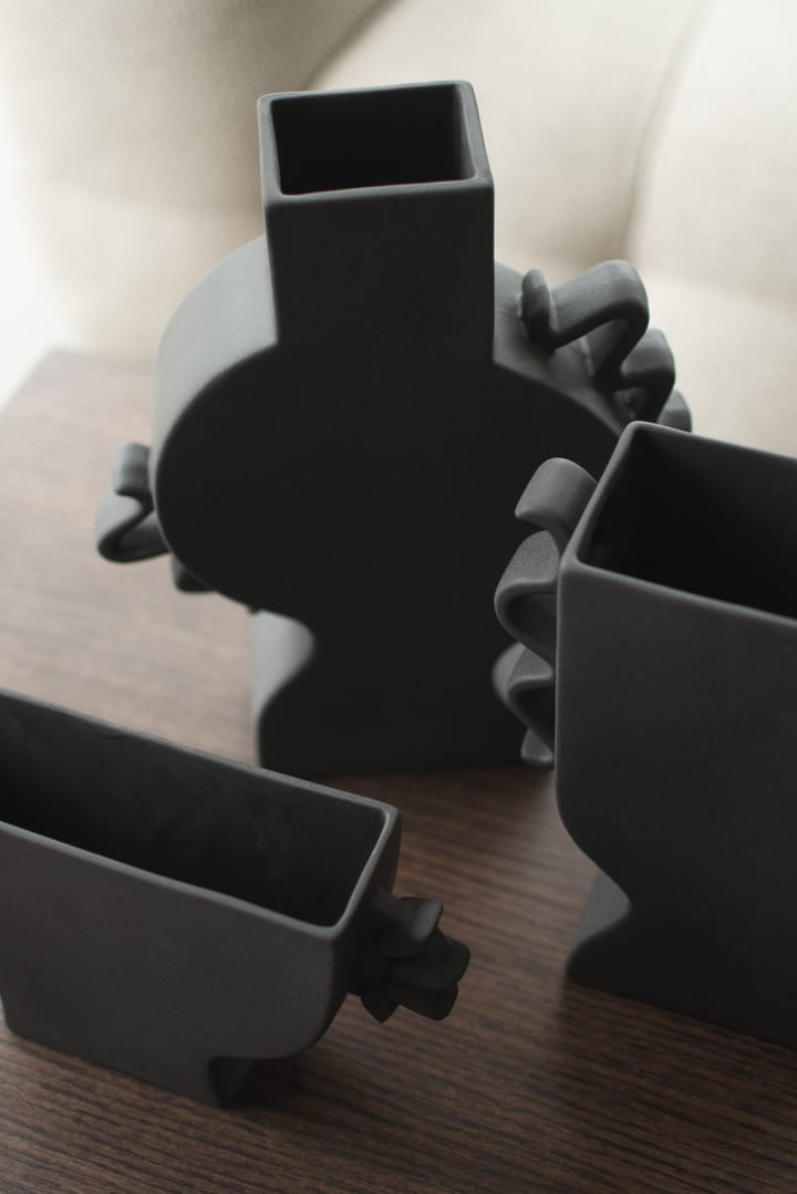 Flat βάζο 33 cm, Black DBKD