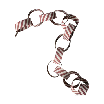 Νιφάδες Garland - Red-white - DBKD