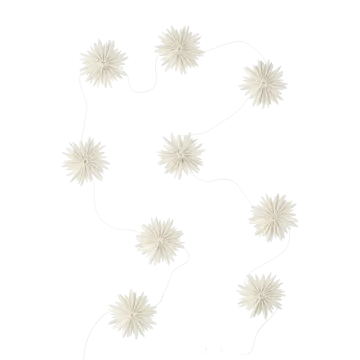 Νιφάδες Garland - άσπρο - DBKD