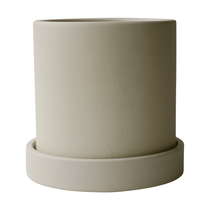 Grow γλάστρα Ø10 cm με πιατάκι - Sandy creme - DBKD