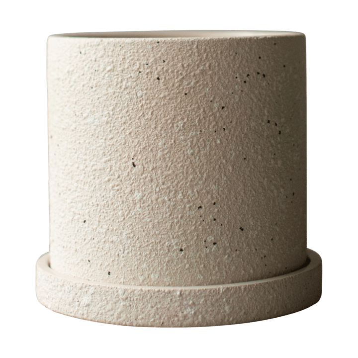 Grow γλάστρα Ø13 cm με πιατάκι - Creme structure - DBKD
