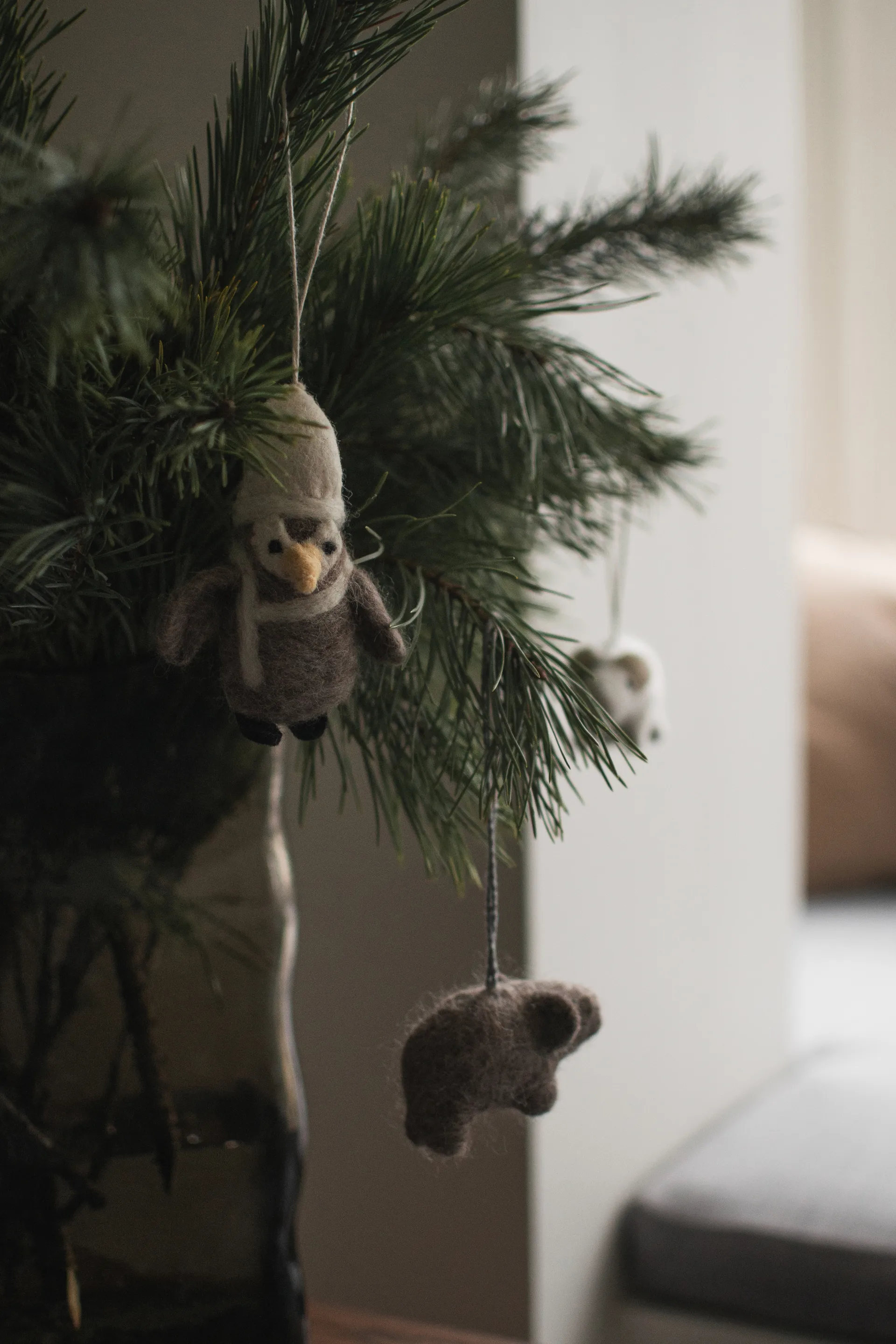 Hanging penguin Κρεμαστό διακοσμητικό , Beige-white DBKD