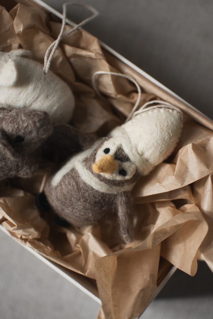 Hanging penguin Κρεμαστό διακοσμητικό , Beige-white DBKD