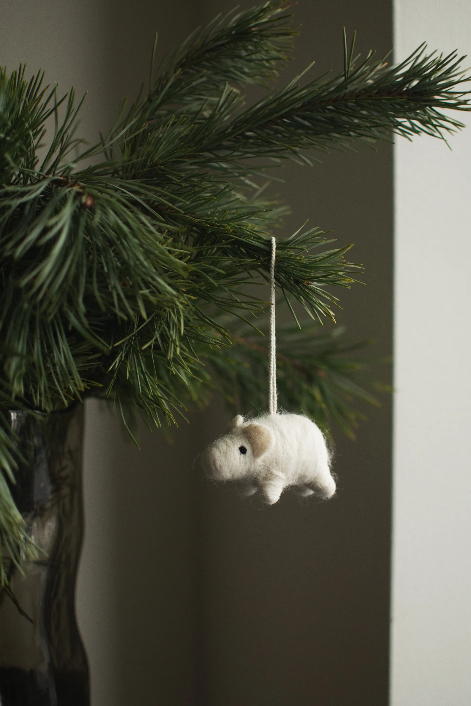 Κρεμαστό διακοσμητικό Hanging pig, White DBKD