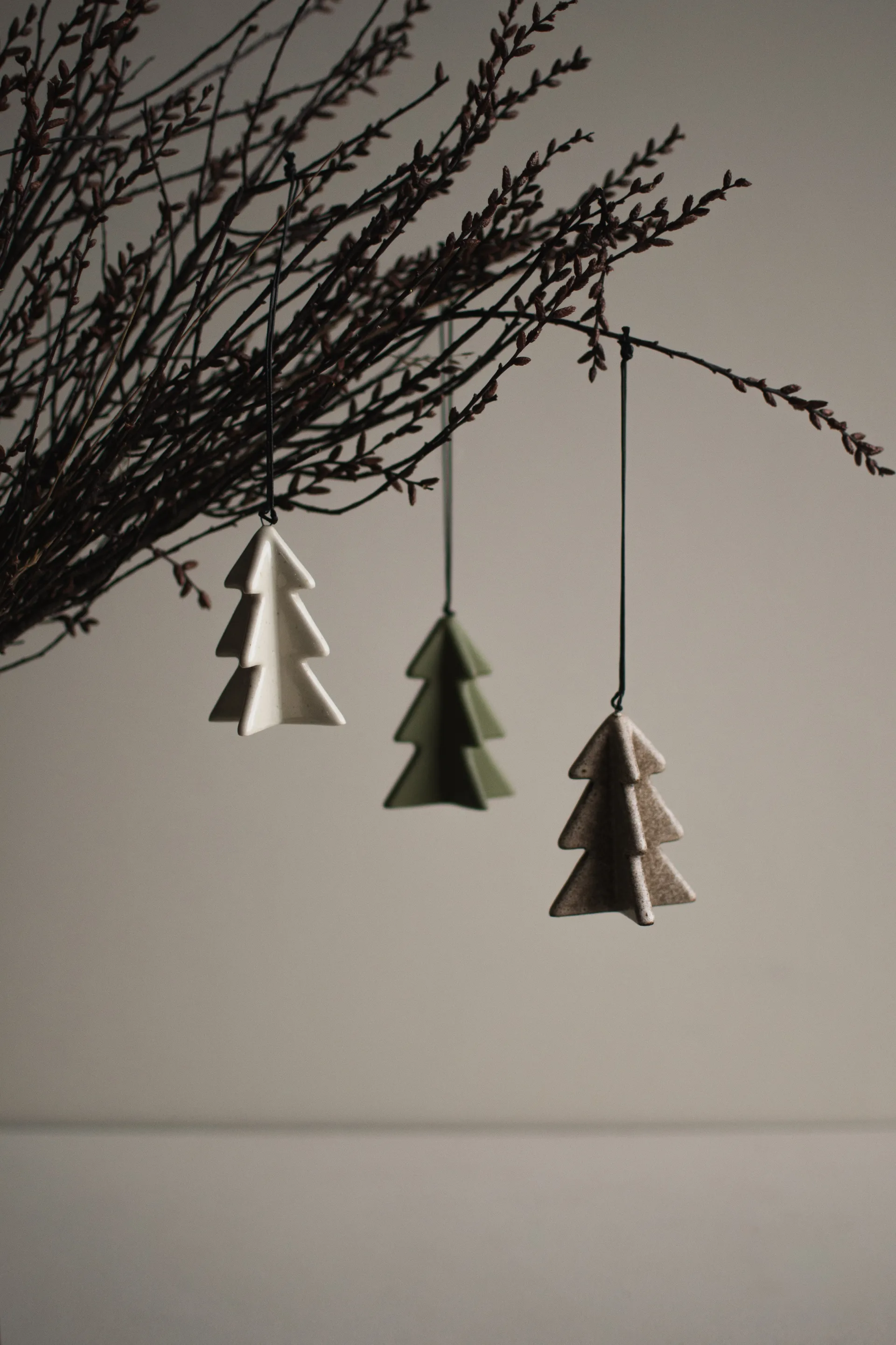 Hanging winter tree 7 cm, Vanilla DBKD