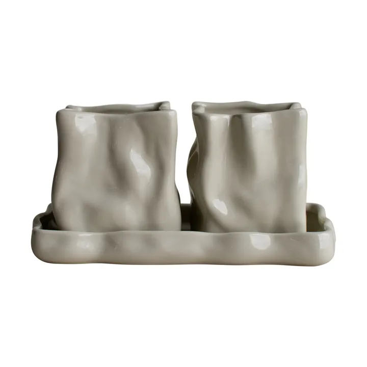 Γλάστρα Herb 3 τεμάχια - Creme - DBKD