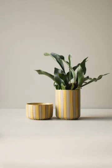 Line γλάστρα Ø14x16 cm - Yellow - DBKD