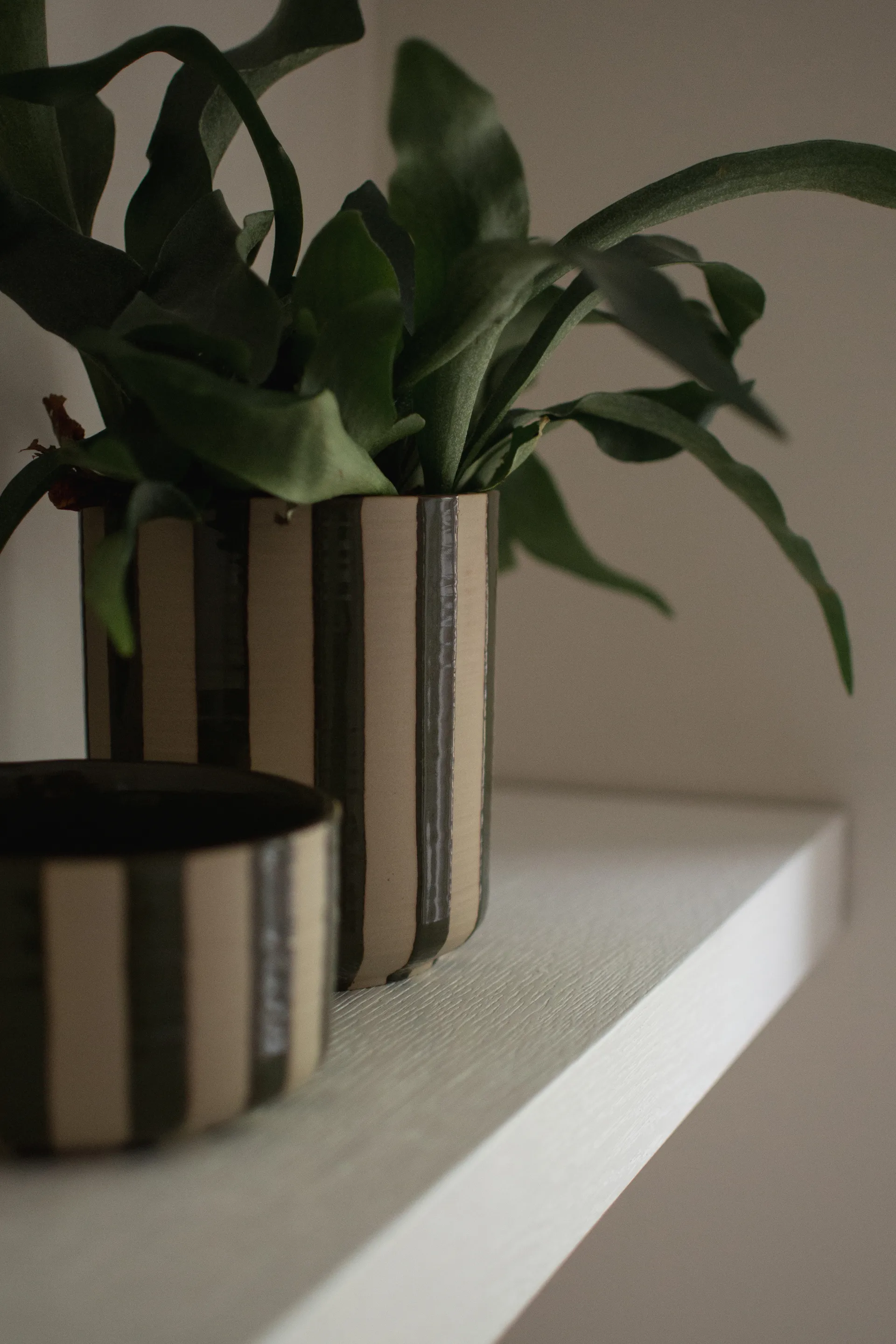 Line γλάστρα Ø14x16 εκ., Stripe Green DBKD