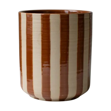 Line γλάστρα Ø14x16 εκ. - Stripe nougat - DBKD
