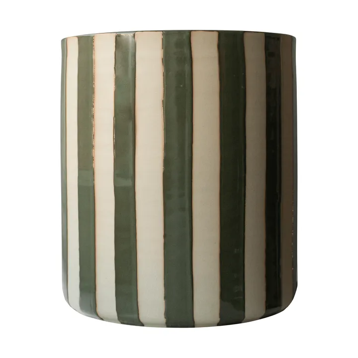 Line γλάστρα Ø21x24 εκ. - Stripe green - DBKD