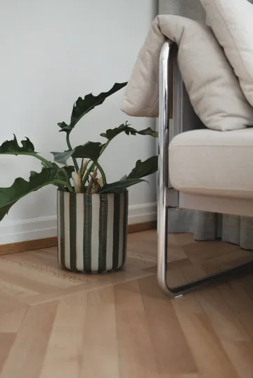Line γλάστρα Ø21x24 εκ. - Stripe green - DBKD