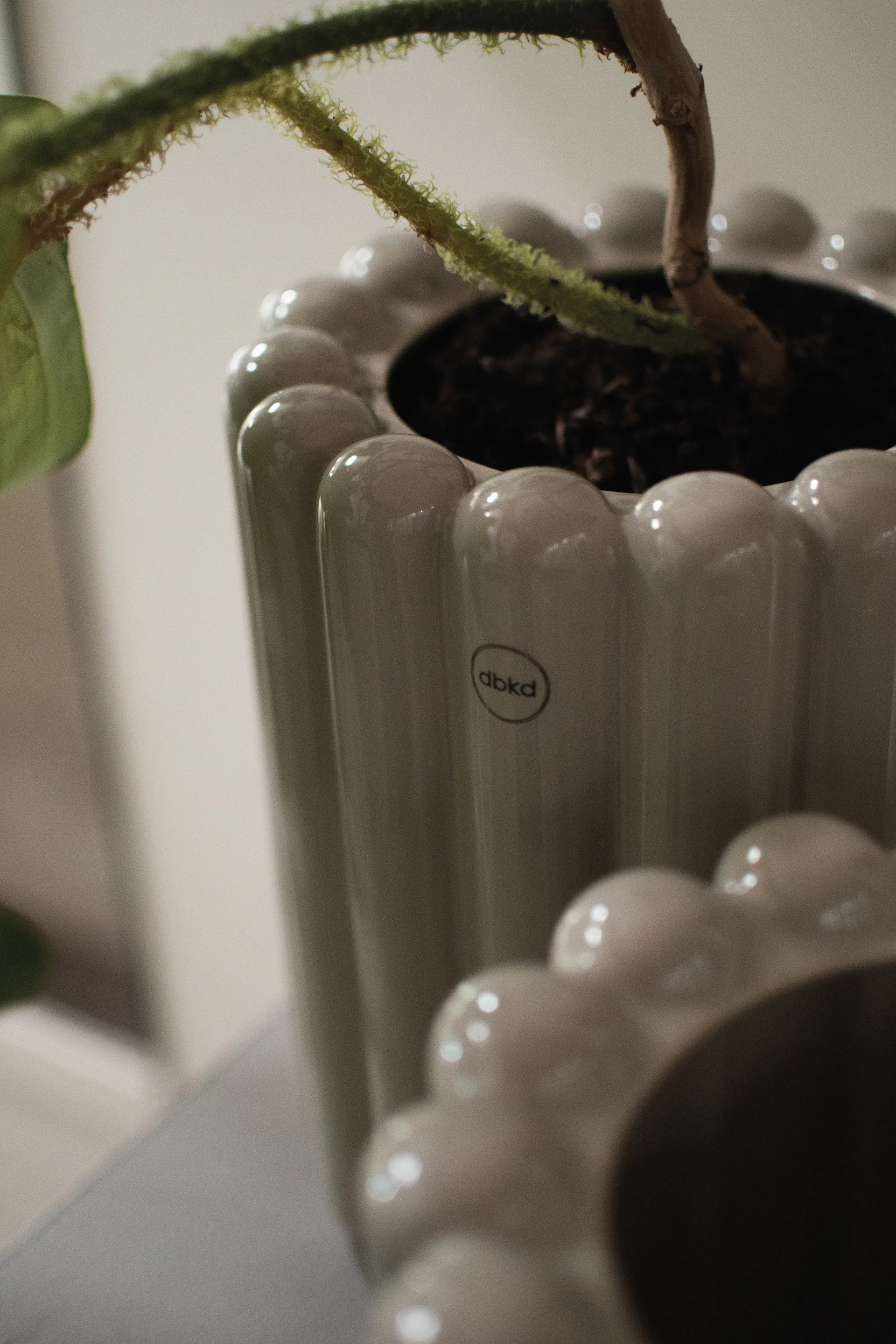 Mist γλάστρα μεσαία Ø19x23 cm, Shiny mole DBKD