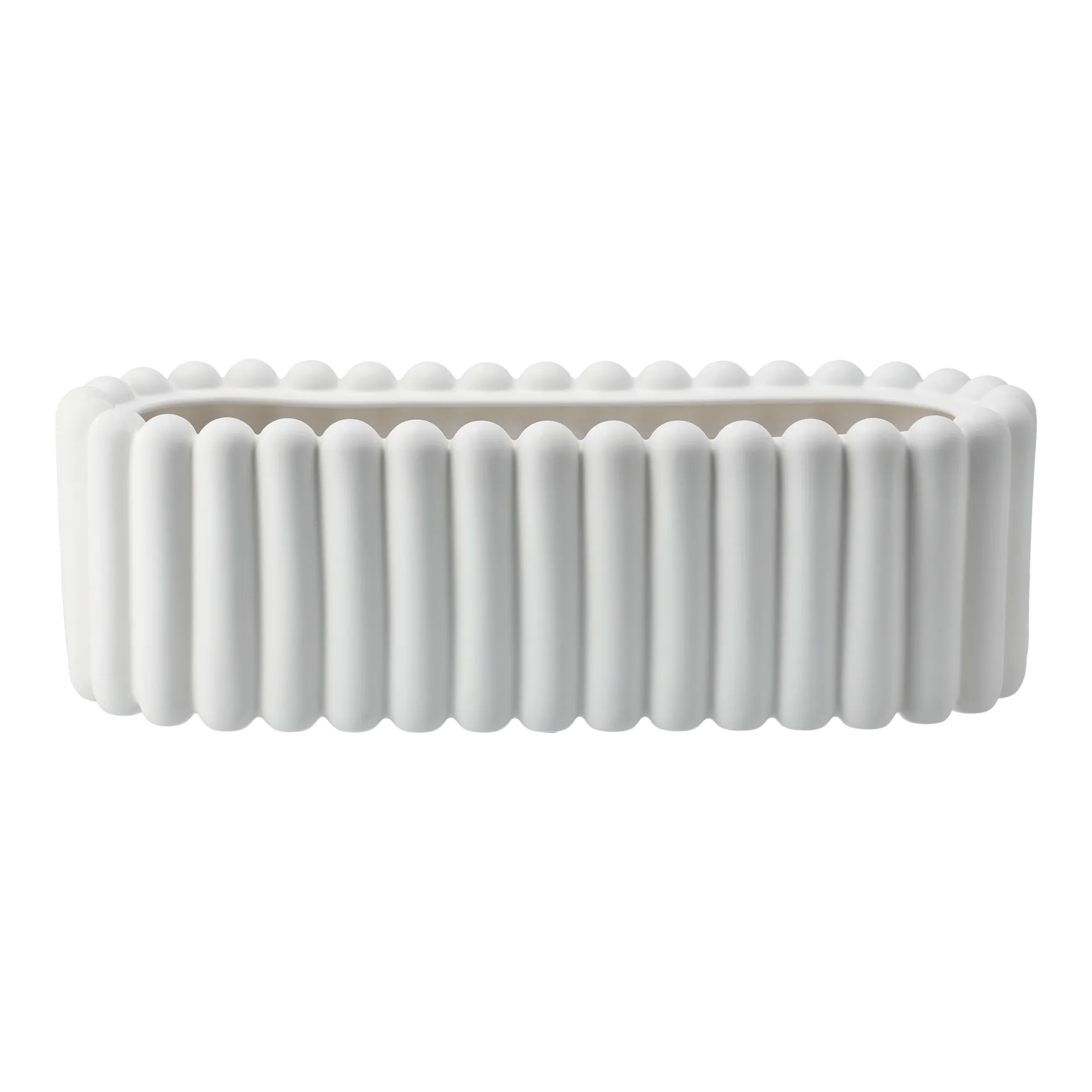 Mist γλάστρα οβάλ, Λευκό DBKD