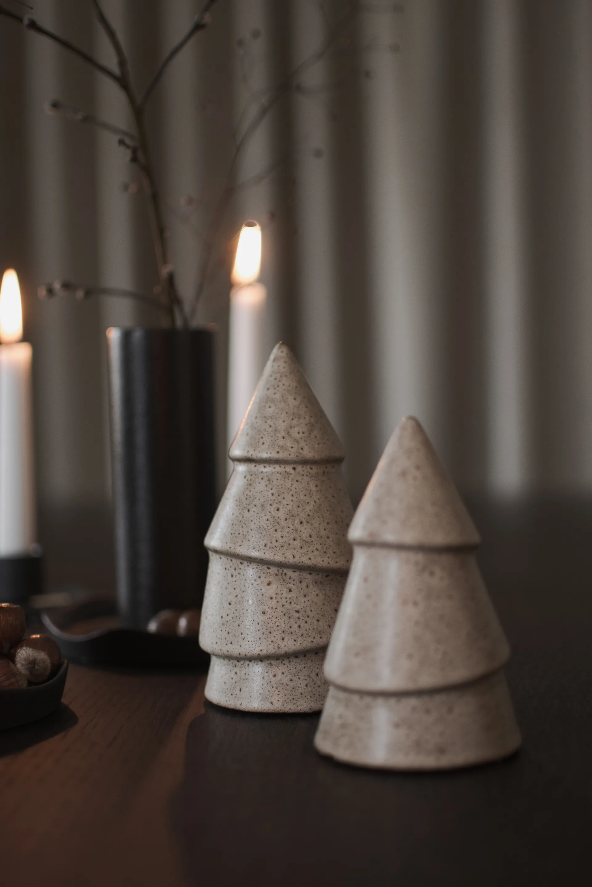 Narrow Χριστουγεννιάτικο δέντρο beige, Μεγάλο 14 cm DBKD