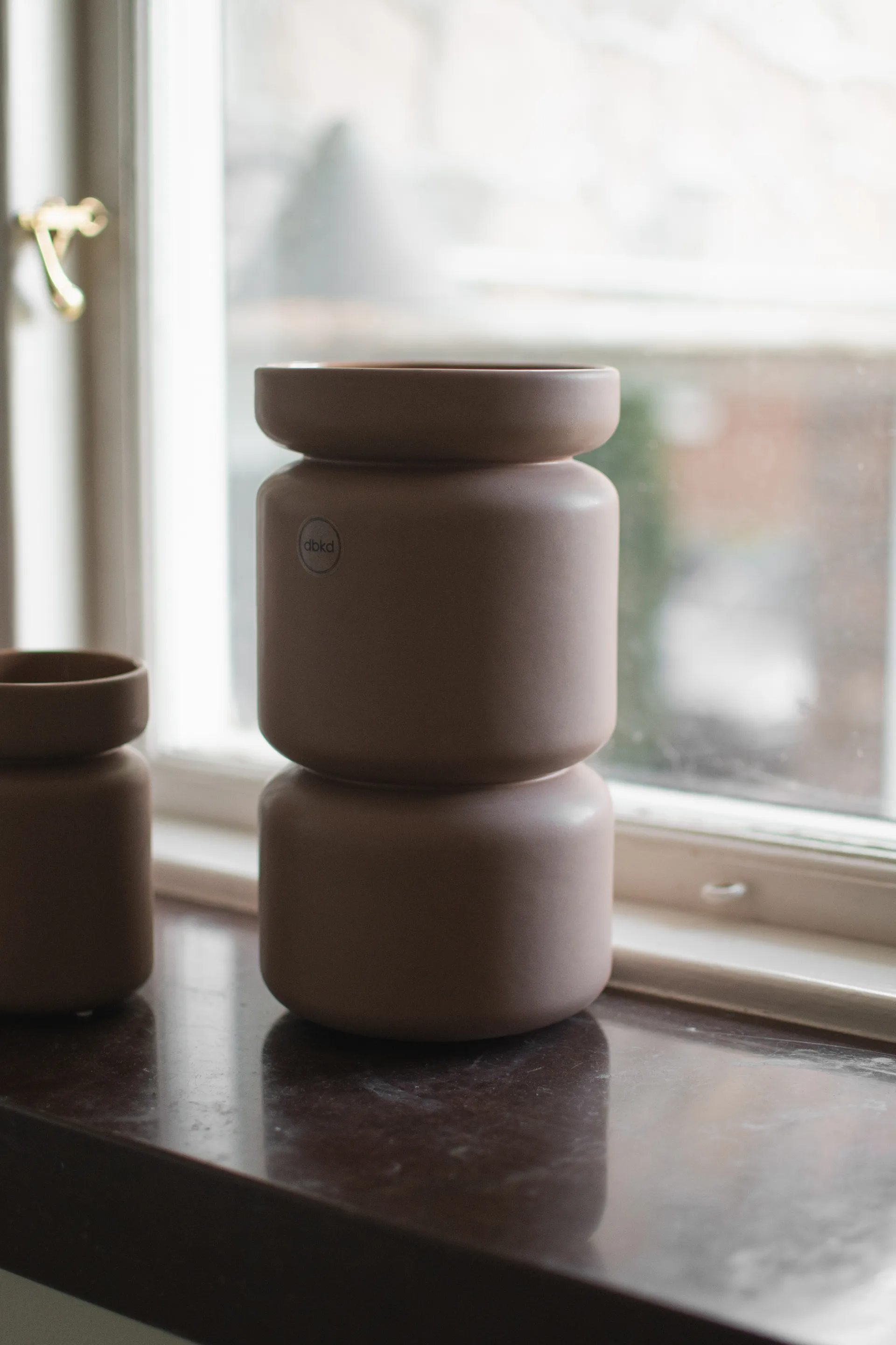 Neck γλάστρα, Nougat, Ø12x22,5 cm DBKD