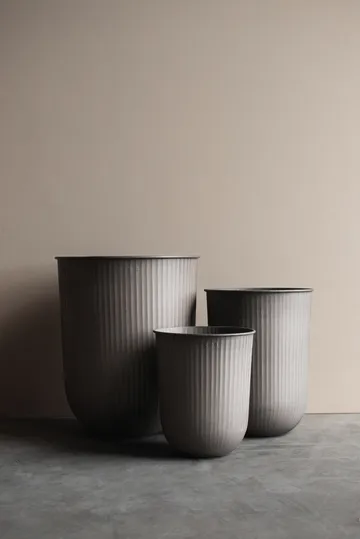 Κεραμικό γλαστράκι Out stripe 3 τεμαχίων - Beige - DBKD