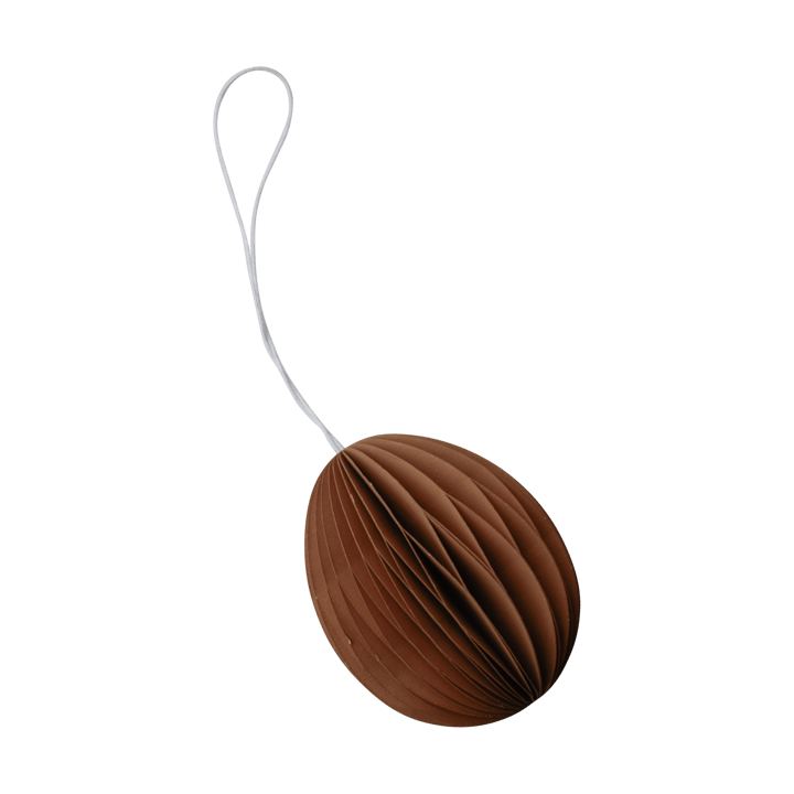 Ovoid πασχαλινό διακοσμητικό από χαρτί 7 cm - Terracotta - DBKD