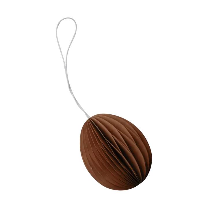 Ovoid πασχαλινό διακοσμητικό από χαρτί 7 εκ. - Terracotta - DBKD