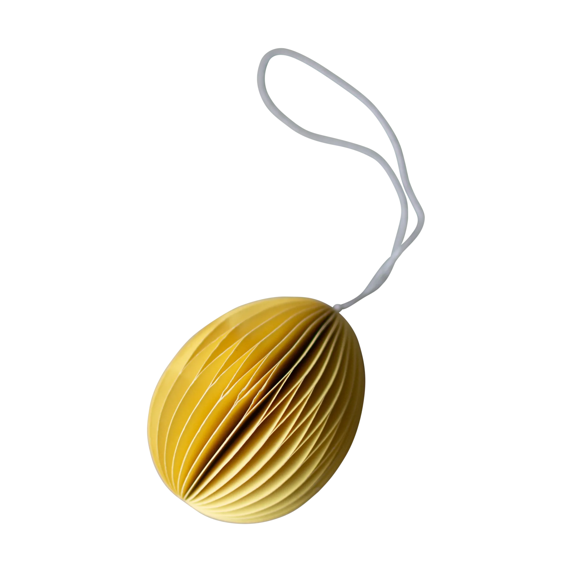 Ovoid πασχαλινό διακοσμητικό από χαρτί 7 εκ., Yellow DBKD