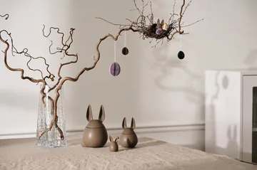 Ovoid πασχαλινό διακοσμητικό από χαρτί small 4 εκ. - Brown - DBKD