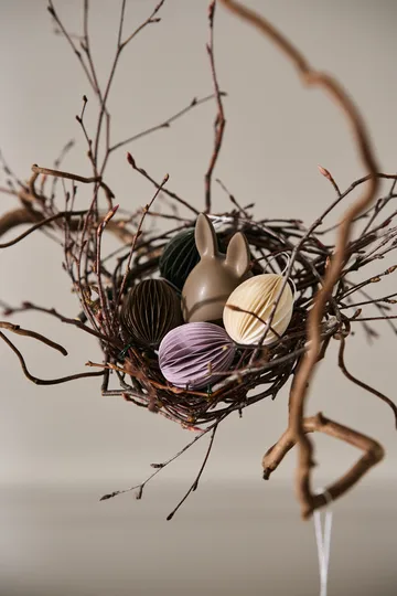 Ovoid πασχαλινό διακοσμητικό από χαρτί small 4 εκ. - Sand - DBKD