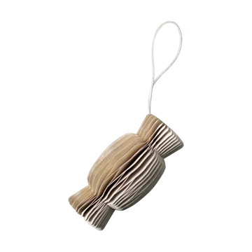 Χριστουγεννιάτικο στολίδι Paper Candy - Beige - DBKD