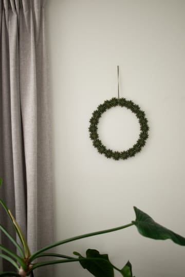 Paper flake wreath διακοσμητικό στεφάνι Ø35 cm - Green - DBKD