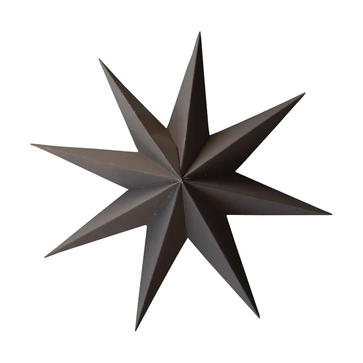Paper winter star διακοσμητικό κρεμαστό - Brown, large, Ø19 εκ. - DBKD