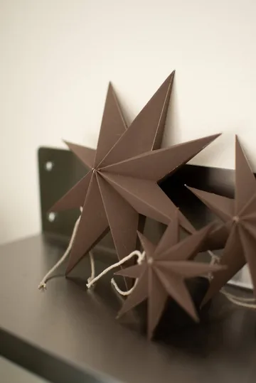 Paper winter star διακοσμητικό κρεμαστό - Brown, large, Ø19 εκ. - DBKD