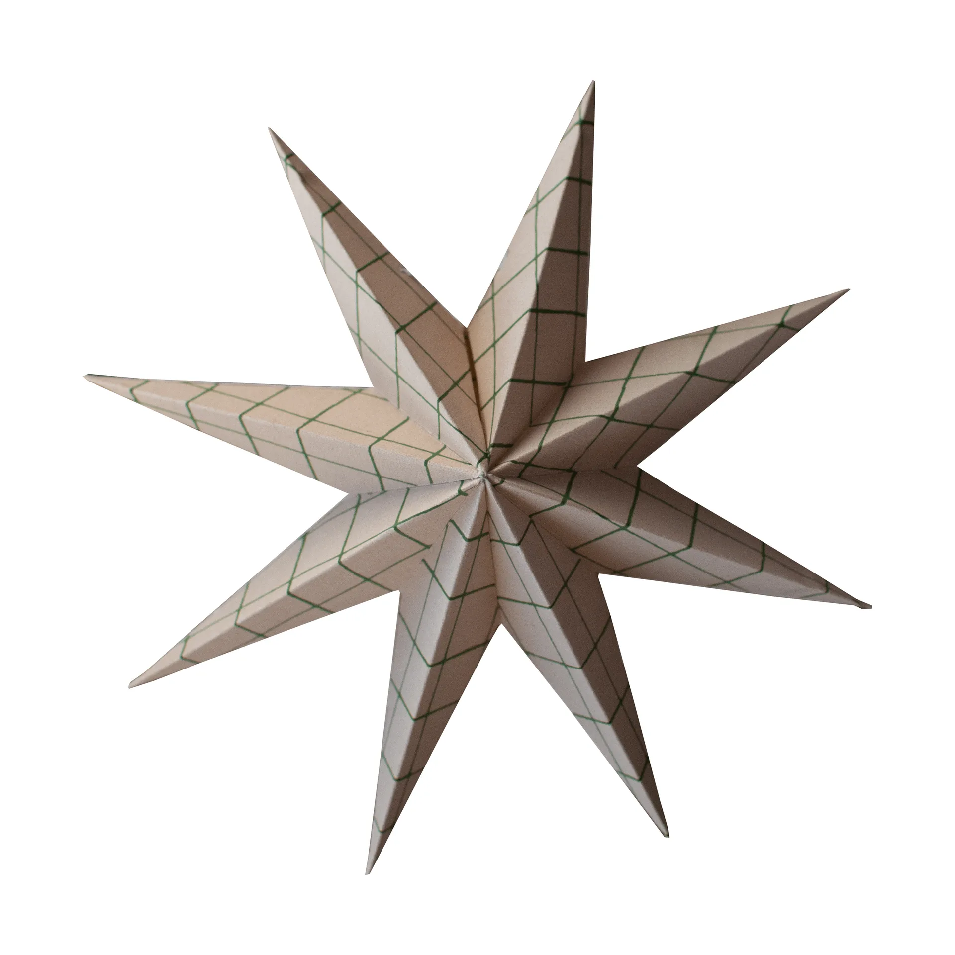 Paper winter star διακοσμητικό κρεμαστό, Square sand, large, Ø19 εκ. DBKD
