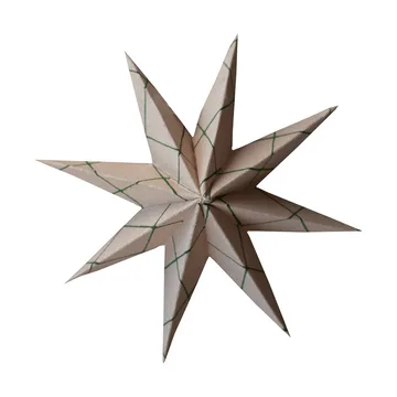 Paper winter star διακοσμητικό κρεμαστό - Square sand, small, Ø9 εκ. - DBKD