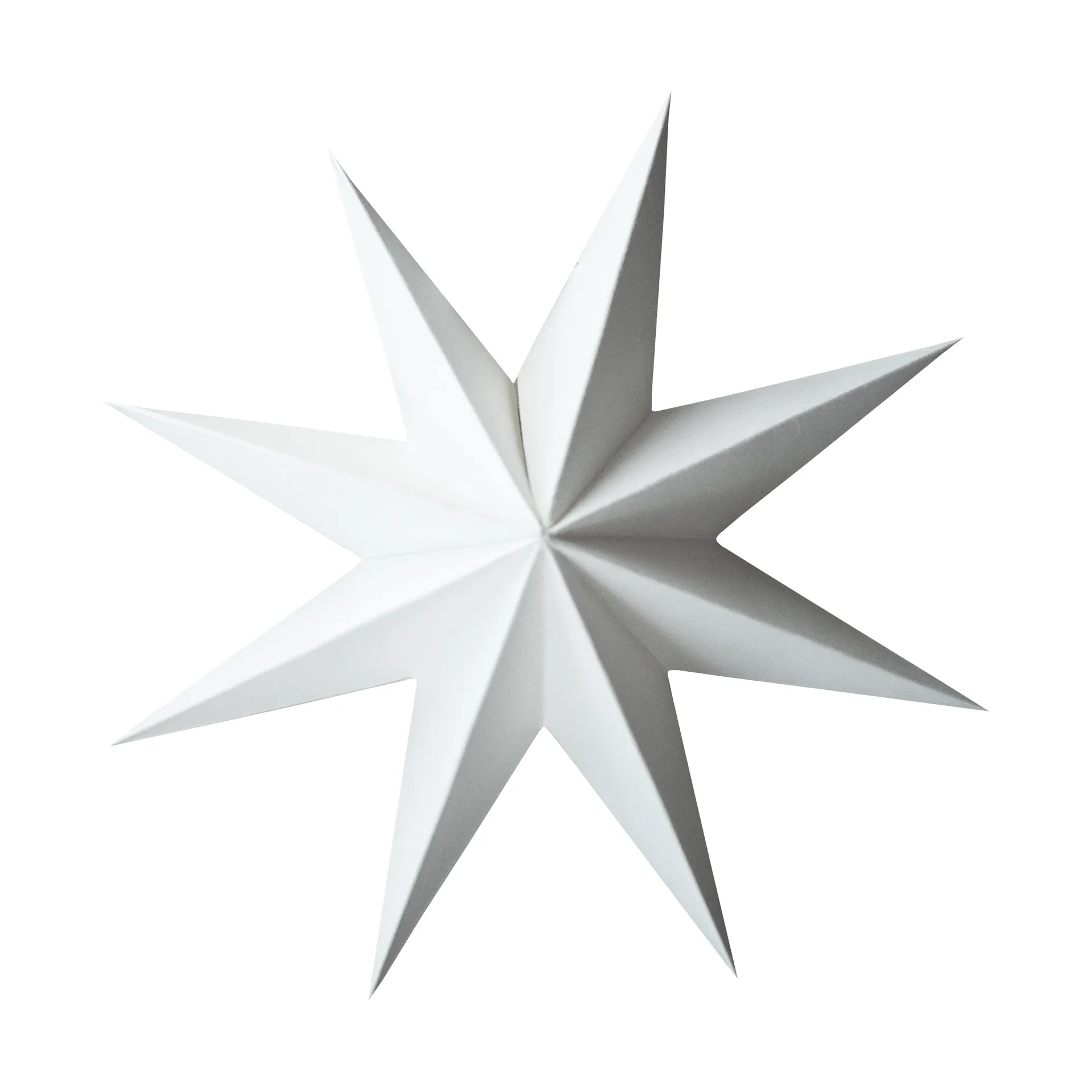 Paper winter star διακοσμητικό κρεμαστό, White, large, Ø19 εκ. DBKD